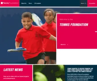 Tennisfoundation.org.uk(We are the Tennis Foundation) Screenshot