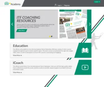 Tennisicoach.com(ITF Academy) Screenshot
