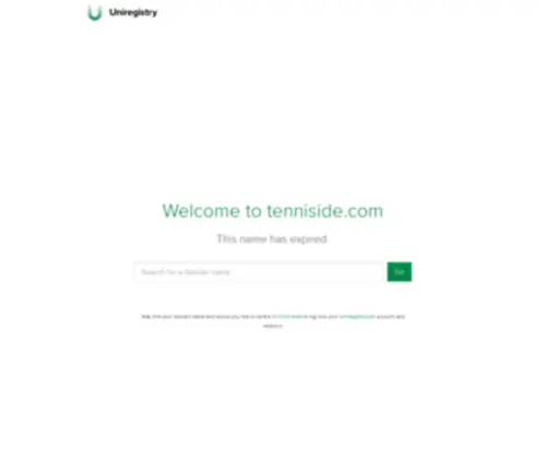 Tenniside.com(Tennis Equipment) Screenshot