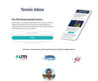 Tennisinbox.com(Tennis inbox) Screenshot