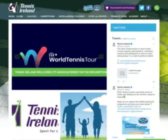 Tennisireland.ie(Tennis Ireland) Screenshot