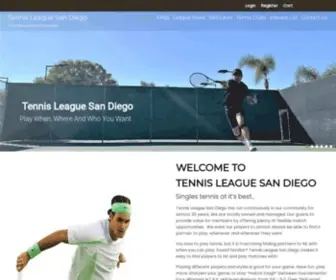 Tennisleague.com(Tennis League San Diego) Screenshot