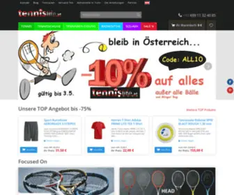 Tennislife.at(Günstige Tennisausrüstung mit Experten) Screenshot