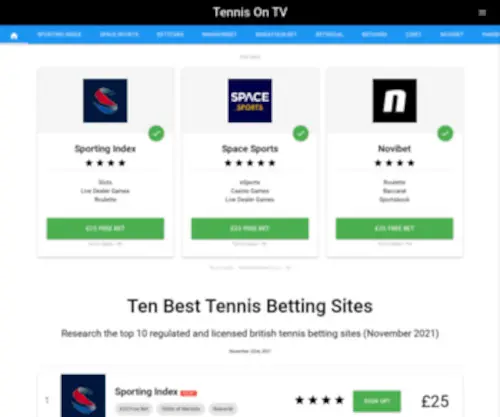 Tennisontv.co.uk Screenshot