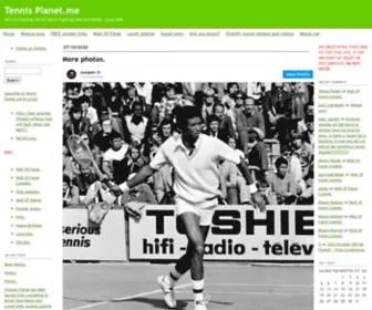 Tennisplanet.me(Tennis Planet.me) Screenshot