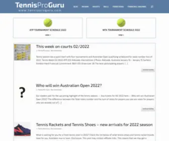 Tennisproguru.com(Tennis Pro Guru) Screenshot