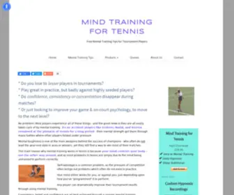 Tennispsychology.com(Free Tennis Psychology Mental Training Tips Tournament Players) Screenshot