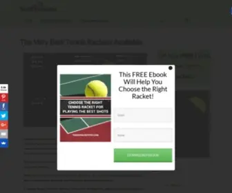 Tennisracketpro.com(16 best tennis rackets review) Screenshot