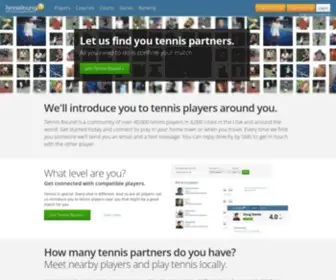 Tennisround.com(Find a tennis partner and player in your area) Screenshot