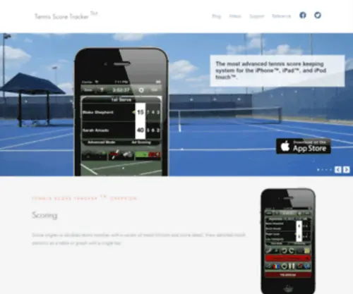 Tennisscoretracker.com(Mobile Tennis Scoring) Screenshot