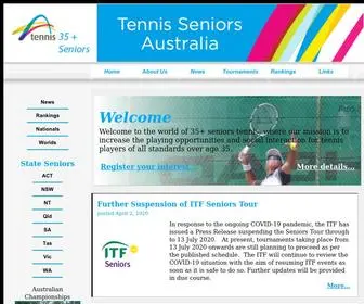 Tennisseniors.org.au(Tennis Seniors Australia) Screenshot