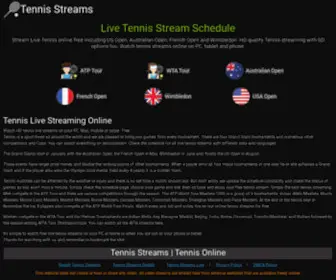 Tennisstreams.me(Tennis Streams) Screenshot