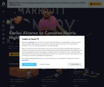 Tennistv.com(ATP Tennis Streaming Online) Screenshot