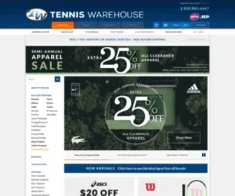 Tenniswarehouse.com(Tennis Warehouse) Screenshot