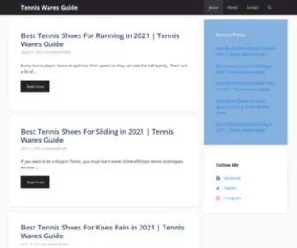 Tenniswaresguide.com(Tennis Wares Guide) Screenshot