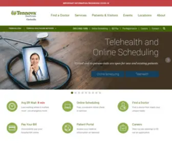 Tennovaclarksville.com(Tennova Healthcare) Screenshot
