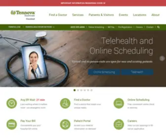 Tennovacleveland.com(Tennova Healthcare) Screenshot