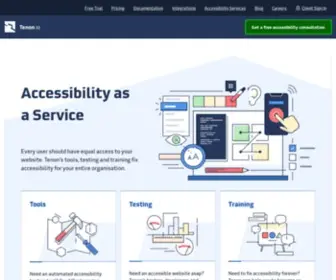 Tenon.io(Accessibility as a service) Screenshot