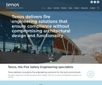 Tenos.com(Fire Engineering Consultants) Screenshot