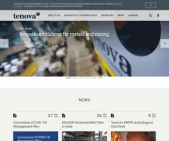 Tenova.com(Sustainable solutions for the metals and the mining industries) Screenshot