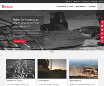 Tensar.de(Geogitter, Ingenieurleistungen und Lösungen) Screenshot