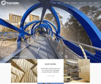 Tensile.com.au(Architectural Suppliers And Installers) Screenshot