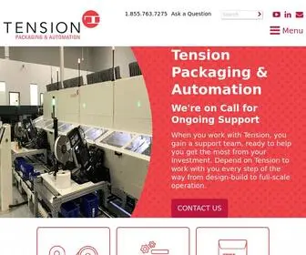 Tensionautomation.com(Tension Packaging & Automation) Screenshot