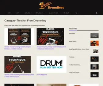 Tensionfreedrumming.com(Tension Free Drumming) Screenshot
