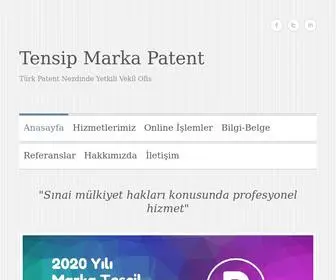 Tensip.com.tr(Tensip Marka Patent) Screenshot