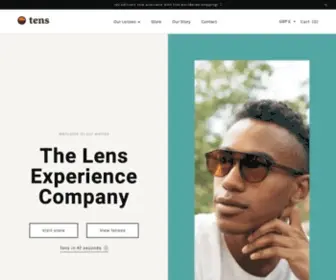 Tenslife.com(Tens sunglasses were born from a vision beyond the lens. Using a custom lens tint) Screenshot