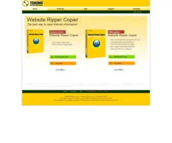 Tensons.com(Best Website Downloader) Screenshot