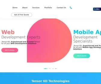 Tensor6D.com(Tensor 6D Technologies (Pvt) Ltd) Screenshot