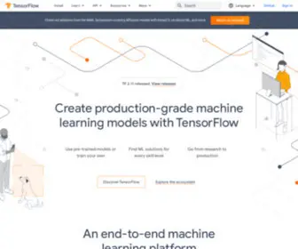 Tensorflow.org(DocType:Product) Screenshot