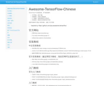 Tensorflow123.com(TensorFlow导航) Screenshot