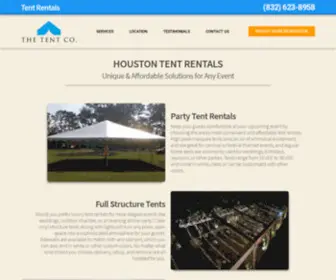 Tentcohouston.co(The Tent Co) Screenshot