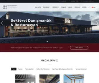 Tentecesitleri.com(Tente ve Pergola Sistemleri & Rolling Roof System) Screenshot