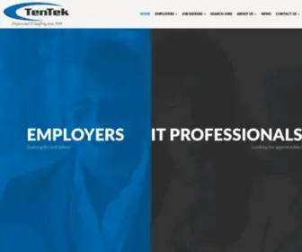 Tentek.com(IT Staffing Agencies) Screenshot