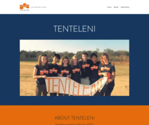 Tenteleni.org(Funding for charities) Screenshot