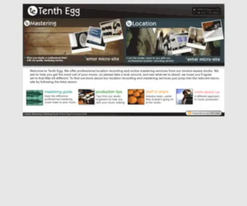 Tenthegg.co.uk(Tenth Egg) Screenshot