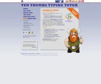 Tenthumbstypingtutor.com(Ten Thumbs Typing Tutor) Screenshot