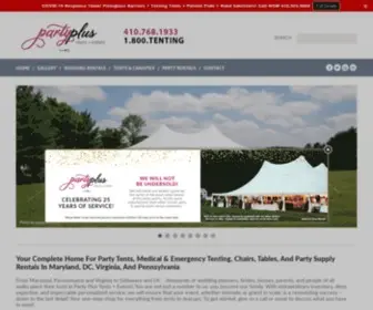 Tenting.com(Tent Chair Table Rental Company Maryland Washington DC Virginia Wedding Baltimore Annapolis) Screenshot