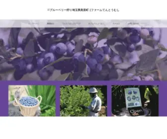 Tentoumushi.info(ブルーベリー狩り埼玉県美里町) Screenshot