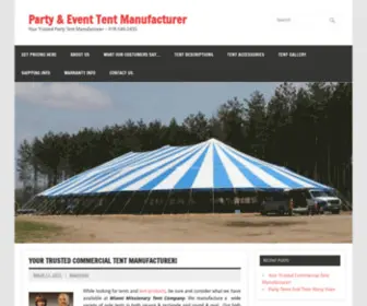 Tentproducts.net(Event Tent Manufacturing) Screenshot