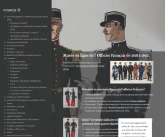 Tenue31.fr(Musée en ligne sur l'Officier Français) Screenshot
