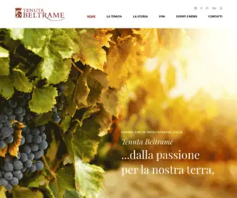 Tenutabeltrame.it(Tenuta Beltrame) Screenshot