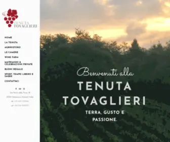 Tenutatovaglieri.it(Ristorante, camere, eventi, wine farm) Screenshot