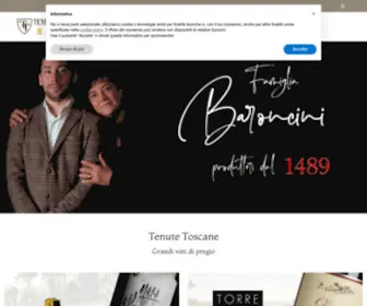 Tenutetoscane.com(TENUTE TOSCANE di BRUNA BARONCINI) Screenshot