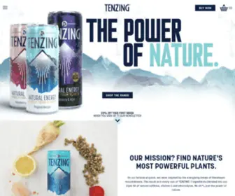 Tenzingnaturalenergy.com(TENZING Natural Energy) Screenshot