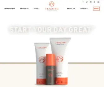 Tenzingskincare.com(TENZING Skincare®) Screenshot