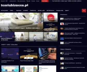 Teoriabiznesu.pl(Portal biznesowy) Screenshot